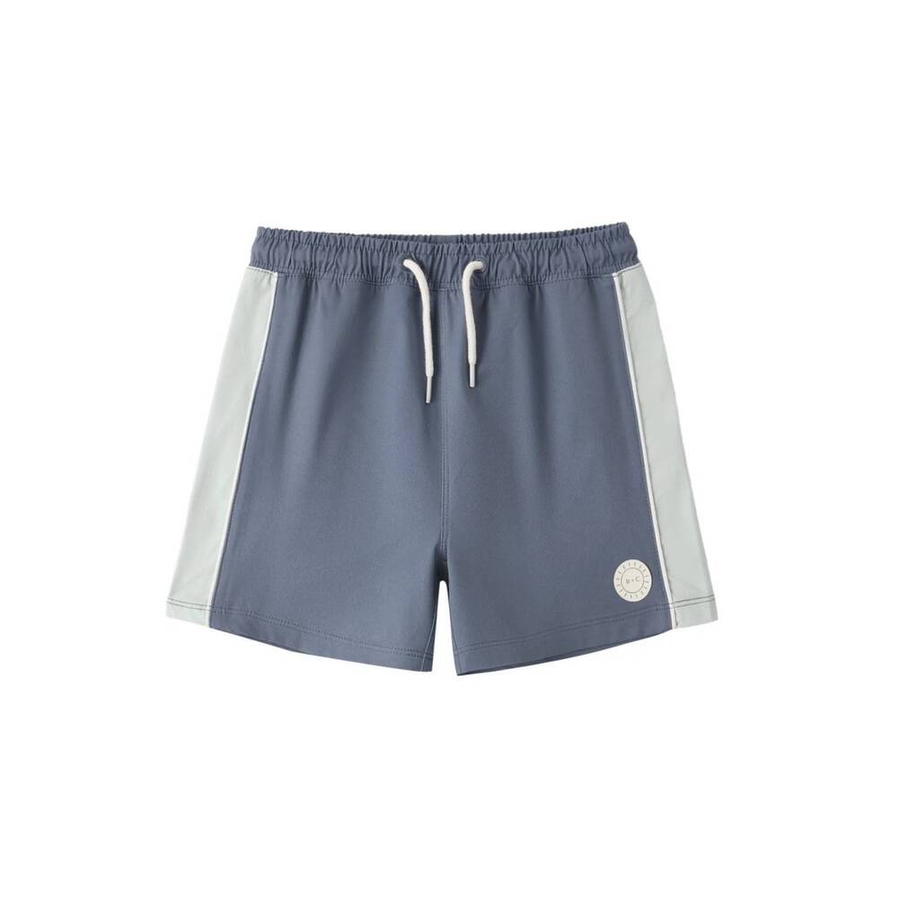 NEW RYLEE + CRU boy's paneled boardshort in marine